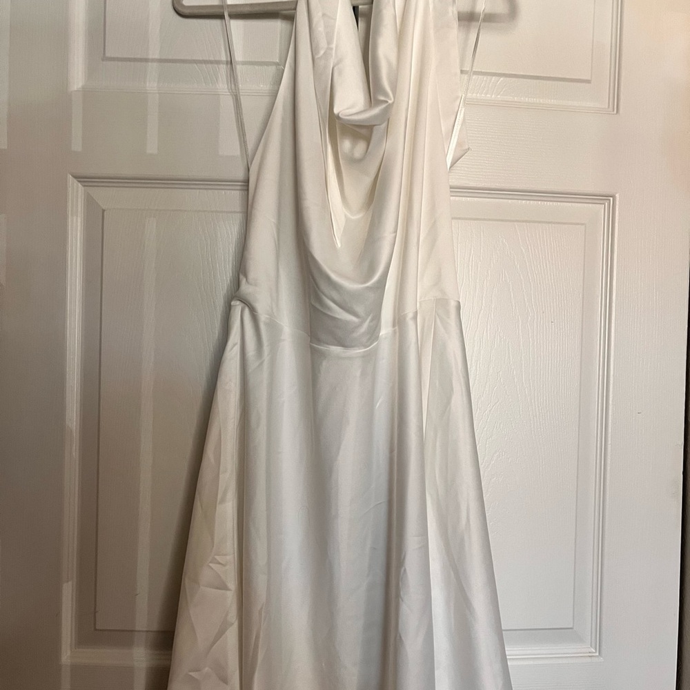 Abercrombie & Fitch White Backless Dress